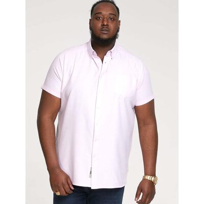 D555 James Oxford Short Sleeve Shirt White