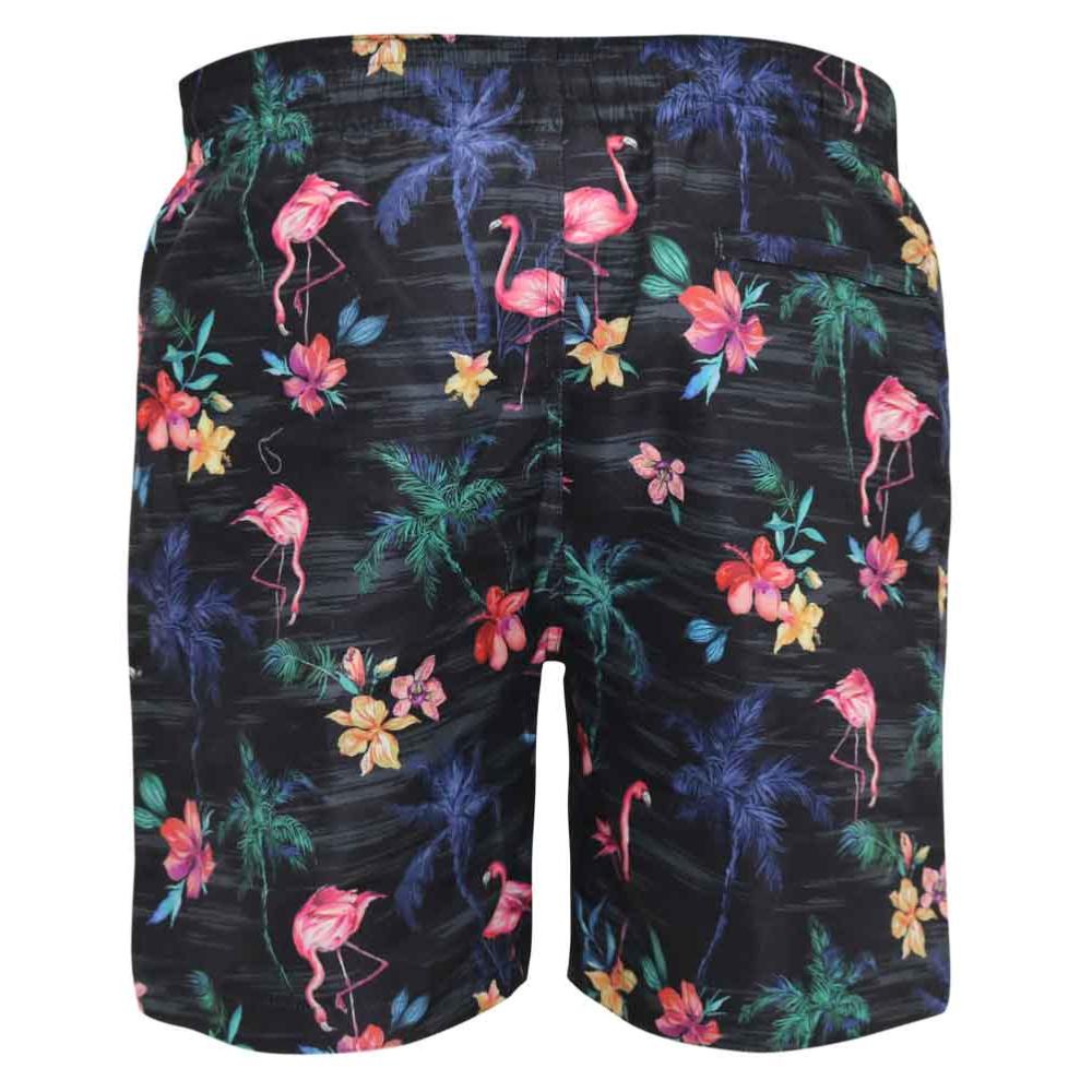 D555 CAMPTON FLAMINGO TROPICAL PRINT POOL SHORTS