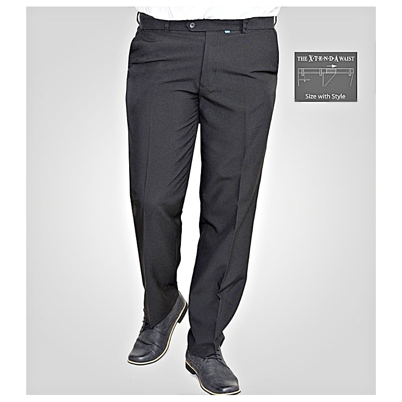 D555 MAX X-t-e-n-d-A Stretch Waist trouser BLACK