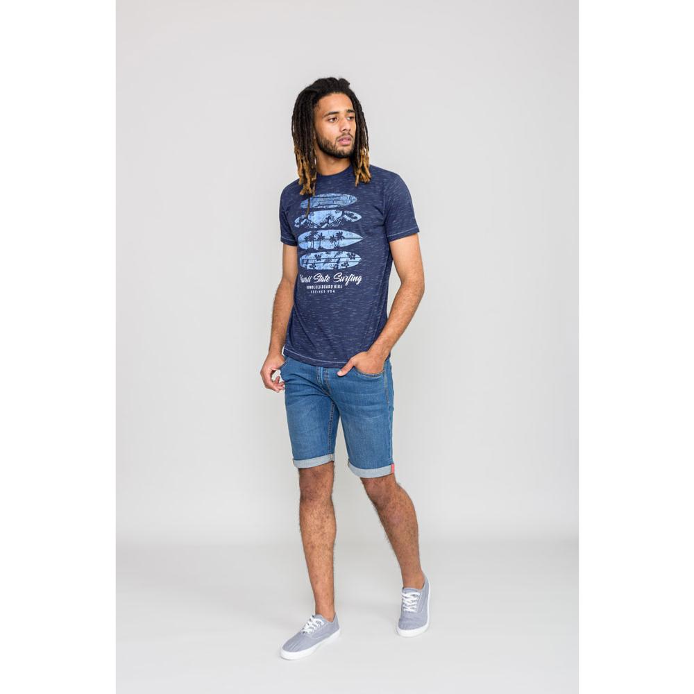 D555 FOLKINGTON HAWAII SURF PRINT TEE NAVY RENO