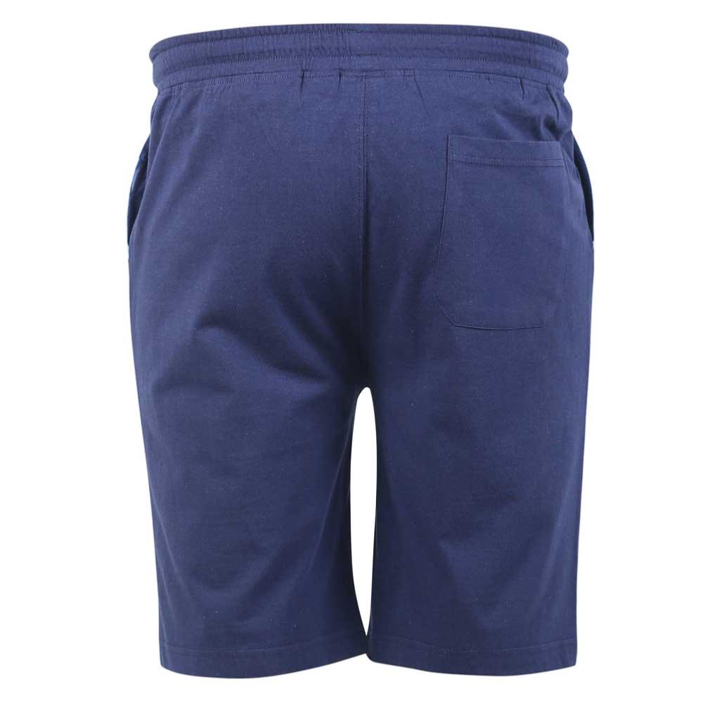 D555 STANMORE KINGSIZE JERSEY T-SHIRT AND SHORTS PYJAMA SET NAVY/BLUE