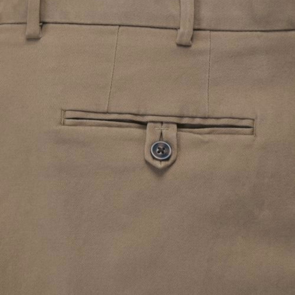 SKOPES Mens Peach Cotton Chin Shorts with Comfort Stretch Waist Biarritz Stone