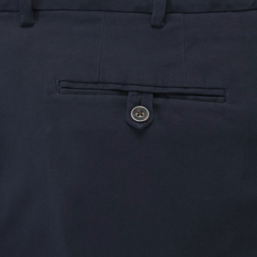 SKOPES Mens Big Peach Cotton Chino Shorts with Comfort Stretch Waist Navy