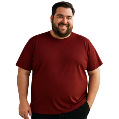 Espionage Big Mans Cotton Tee Dark Red T015