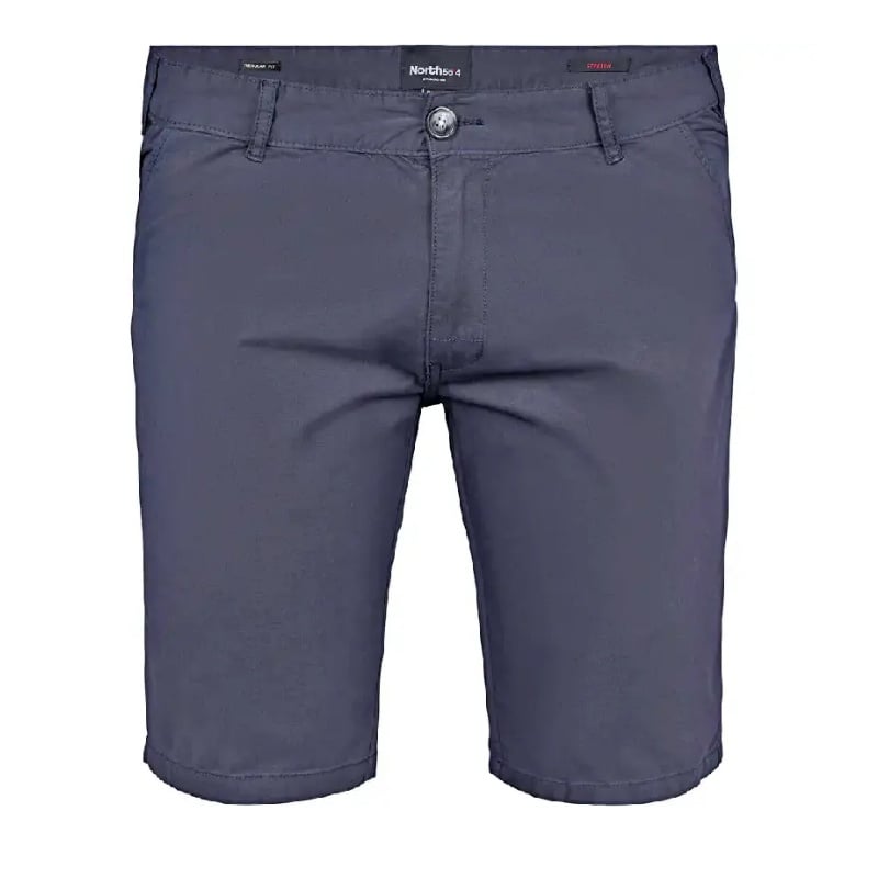 NORTH 56'4 STRETCH COTTON CLASSIC CHINO SHORT NAVY