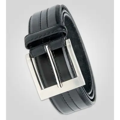D555 HARLEY QUAD STITCH BLACK BELT
