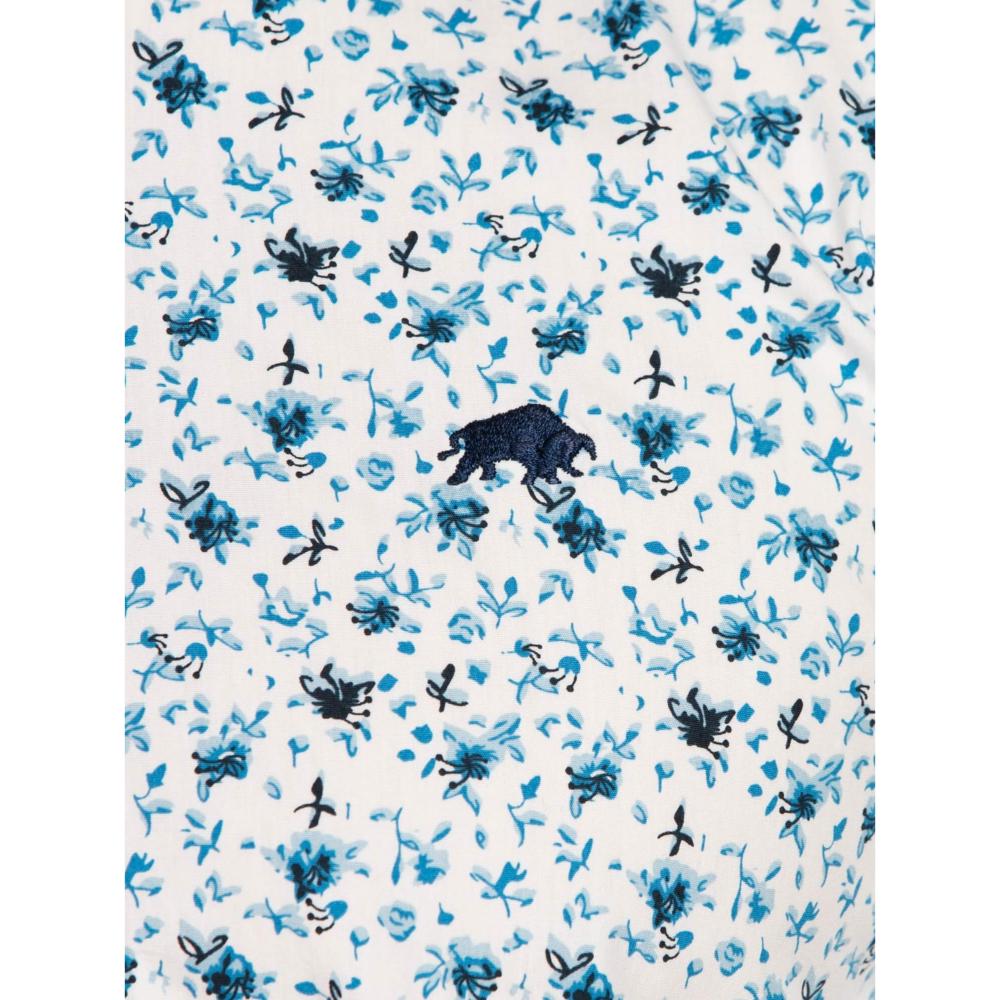 RAGING BULL LONG SLEEVE BLOSSOM PRINT SHIRT WHITE 4XL
