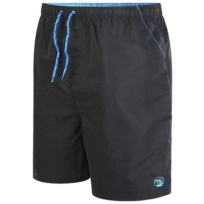 ESPIONAGE Big Mens' Plain Swim Shorts BLACK SW040
