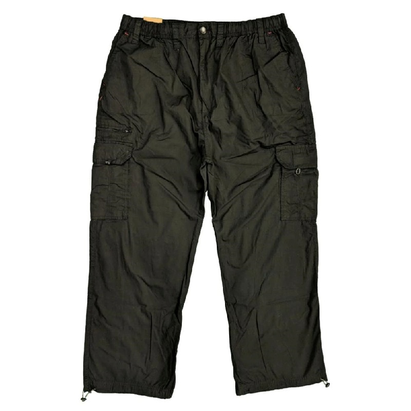 ESPIONAGE ACTIVE OUTDOOR LIGHTWEIGHT LEISURE CARGO TROUSERS BLACK