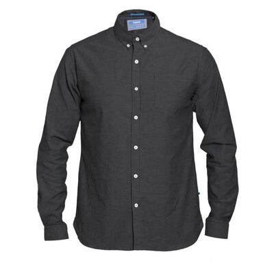 D555 KINGSIZE LONG SLEEVE BUTTON DOWN STRETCH SHIRT NEBRASKA DARK NAVY