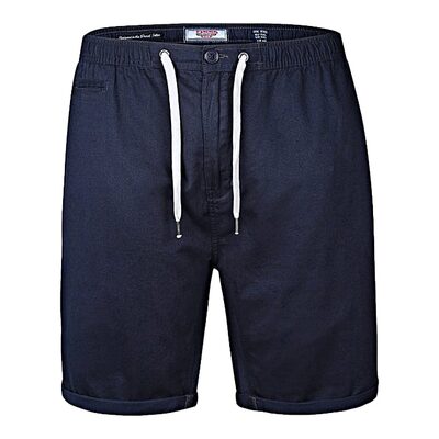 D555 Gareth Big Mans Cotton Casual Shorts Navy