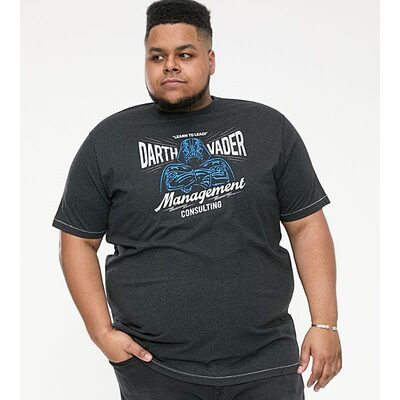 D555 BIG MENS STAR WARS DARTH VADER PRINTED TEE SHIRT OFFICIAL LICENSED PRODUCT