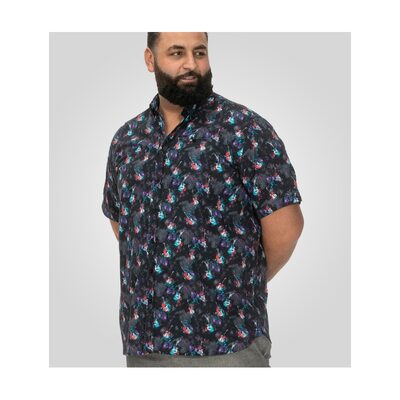 D555 Farnborough Guitar Print Short Sleeve Shirt