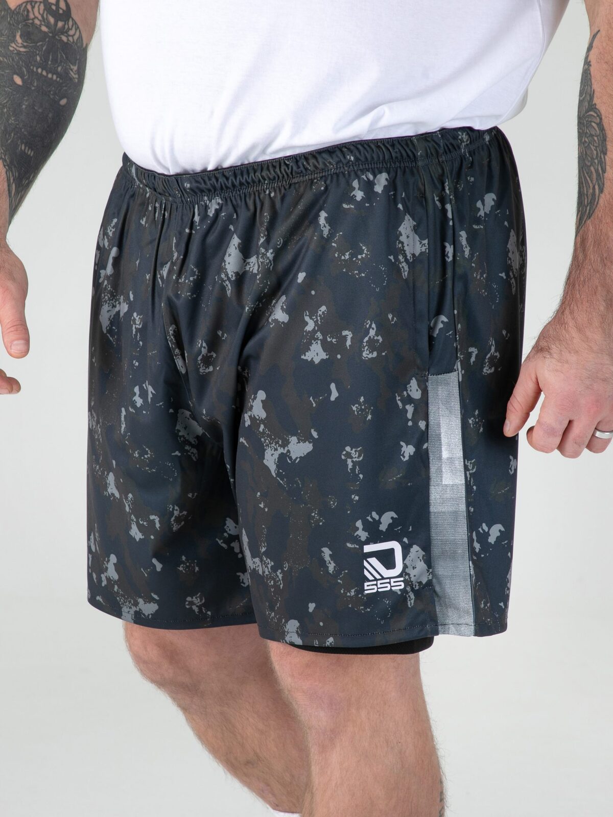 2XL - 6XL £25 D555 COLLINS Dry Wear Elasticated Short with Compression Lining