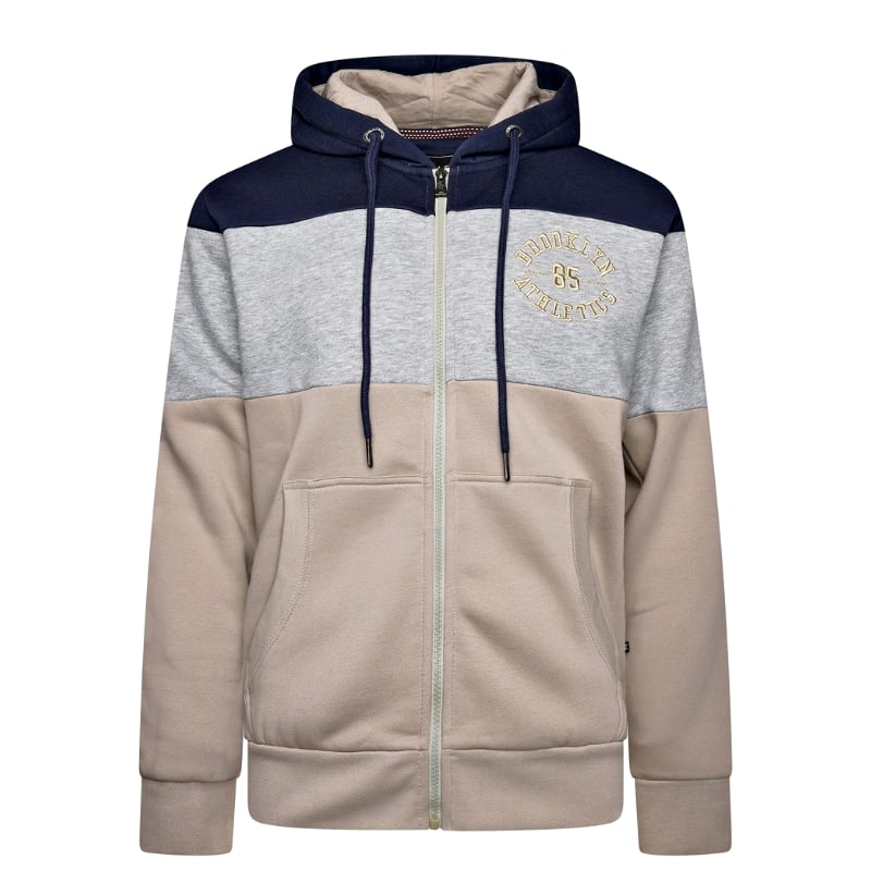 2XL - 8XL £39.50 KAM Zip Thru Cut and Sew Brooklyn Hoody KBS7083