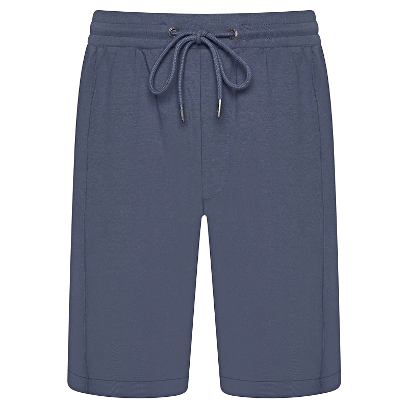 KAM Interlock Casual Shorts with Pin Pleat detail and Zipped Pocket KBS3321 NAVY