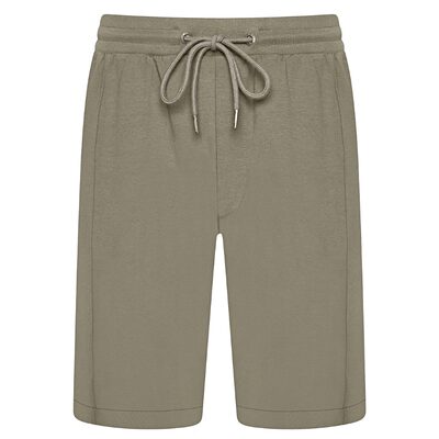 KAM Interlock Casual Shorts with Pin Pleat detail and Zipped Pocket KBS3321 OAK