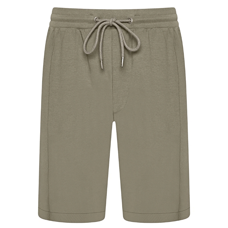KAM Interlock Casual Shorts with Pin Pleat detail and Zipped Pocket KBS3321 OAK