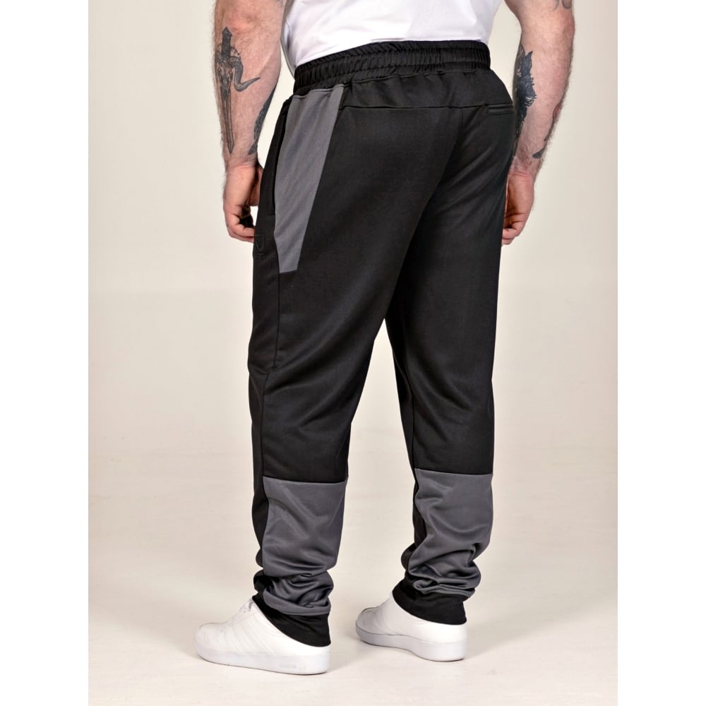 D555 Big Mens Dry Wear Tricot Elasticated Jogger Jogger with Contrast Colour Panels MAGNUS 412004 2XL to 8XL D555 Big Mens Dry Wear