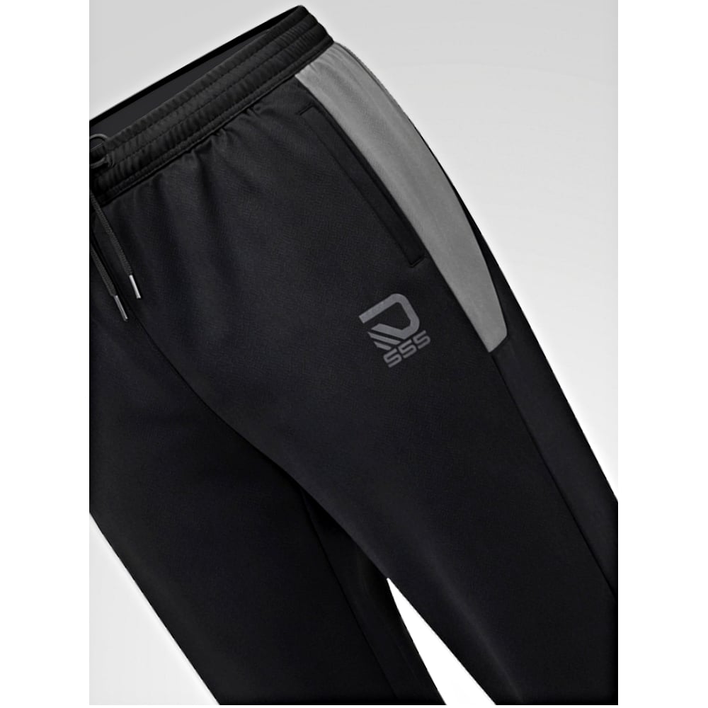 D555 Big Mens Dry Wear Tricot Elasticated Jogger Jogger with Contrast Colour Panels MAGNUS 412004 2XL to 8XL D555 Big Mens Dry Wear