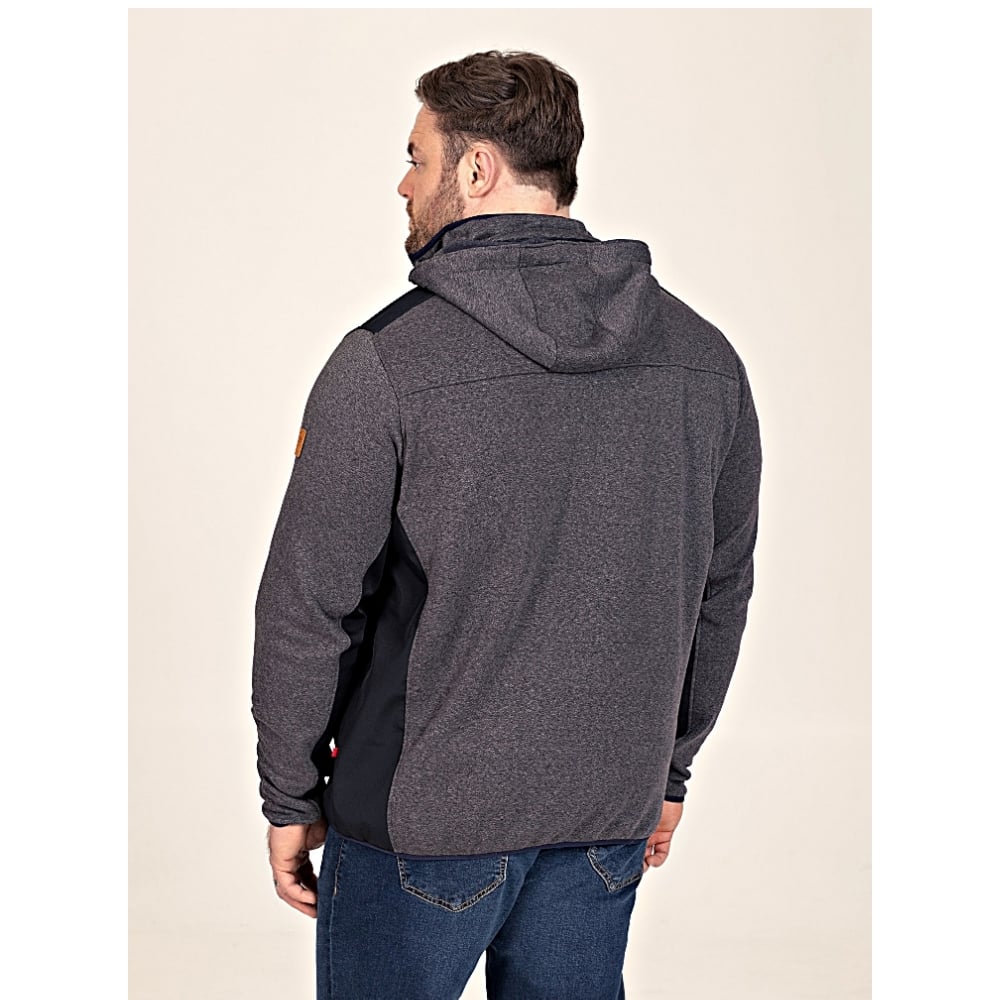 D555 Big Mens Bonded Fleece Hoodie with Detachable Hood CONRAD 642003