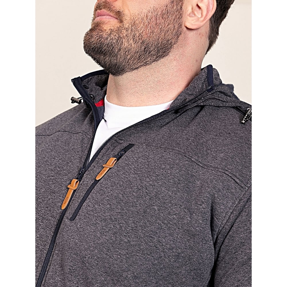 D555 Big Mens Bonded Fleece Hoodie with Detachable Hood CONRAD 642003