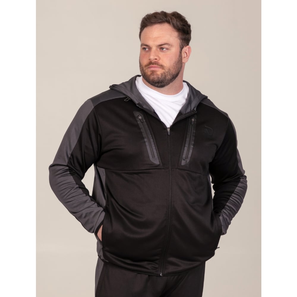 D555 Big Mens Dry wear Performance Hoodie with Full Zip RAFAEL 642006