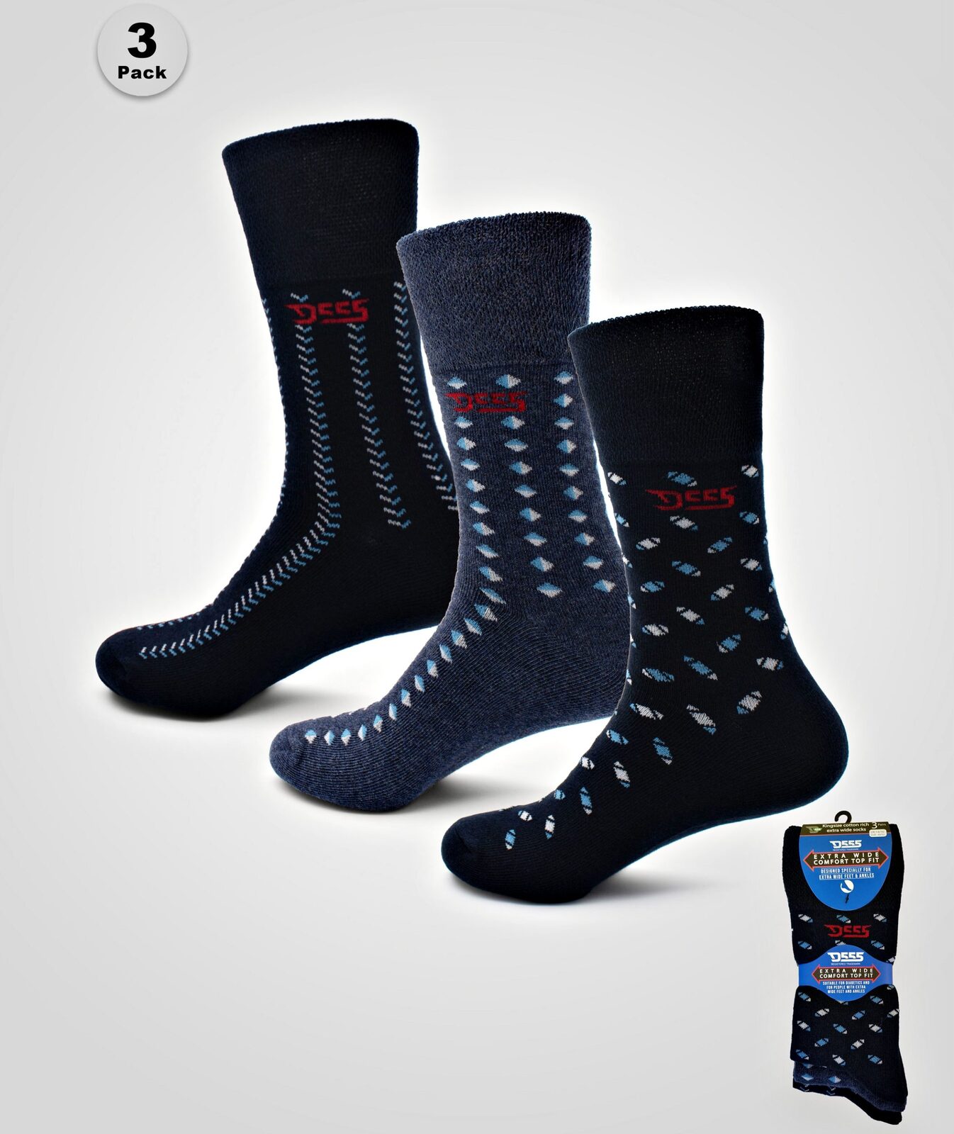 Brand New Colours – D555 HAROLD3 Pack of Three