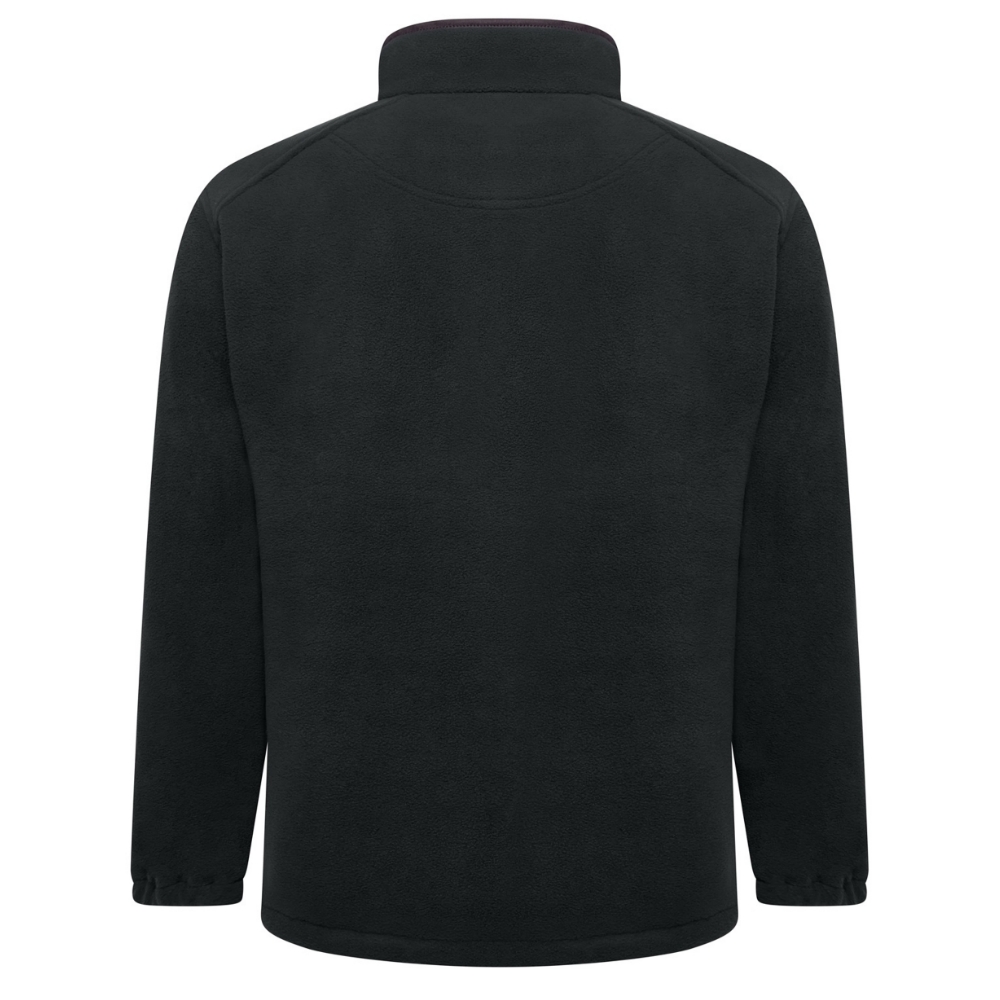 2XL – 8XL £39.50 KAM Zip Thru Jacquard Textured Hoody BLACK KBS7094