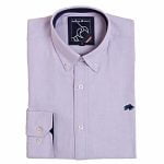 RAGING BULL SIGNATURE COTTON OXFORD LONG SLEEVE SHIRT LAVENDER