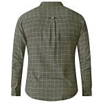 D555 TAYLOR LONG SLEEVE BRUSHED COTTON WINDOWPANE CHECK SHIRT OLIVE