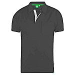 D555 GRANT KINGSIZE COTTON PIQUE POLO WITH POCKET BLACK