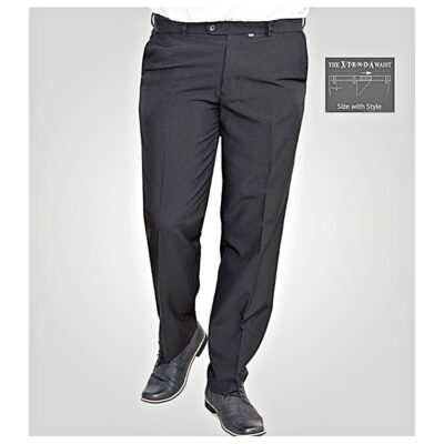 D555 MAX X-t-e-n-d-A Stretch Waist trouser BLACK