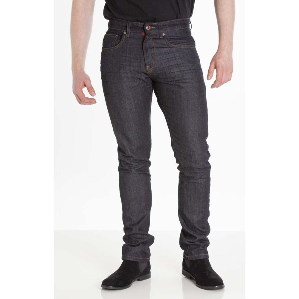 D555 ABRAHAM 1956 Slim Fit Stretch Jeans with Crease detail and Contrast stitching