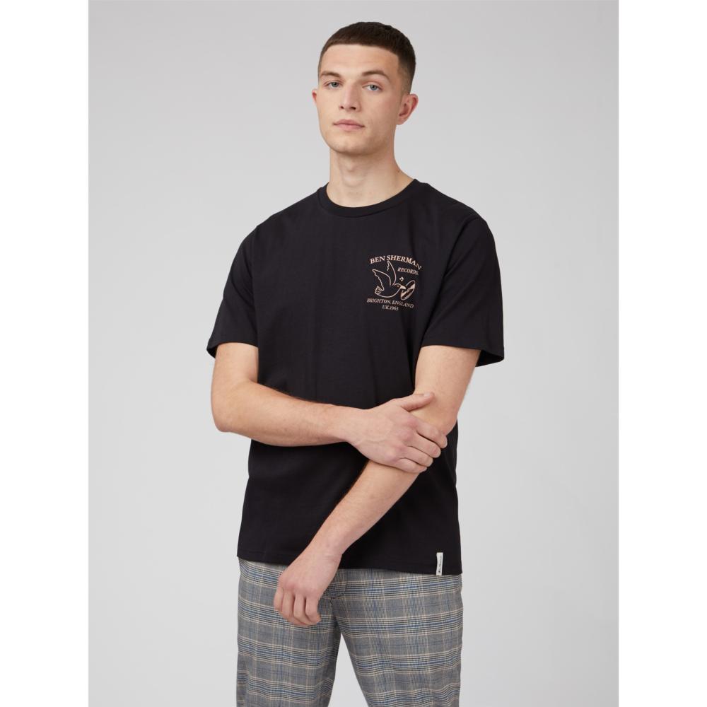 BEN SHERMAN BRIGHTON RECORDS 60TH ANNIVERSARY TEE BLACK