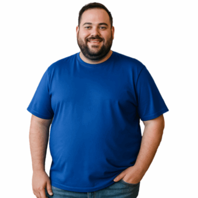 Espionage Big Mans Cotton Tee Blue T015