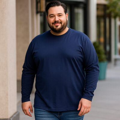 ESPIONAGE LONG SLEEVE TEE SHIRT NAVY