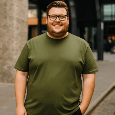 Espionage Big Mans Cotton Tee Moss Green T015