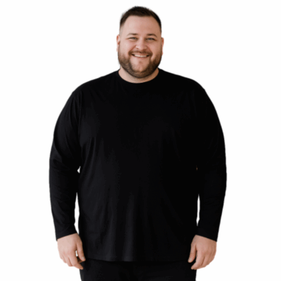 ESPIONAGE LONG SLEEVE TEE SHIRT BLACK