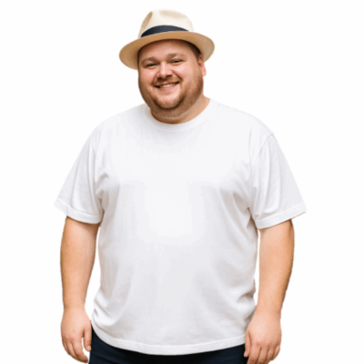 Espionage Big Mans Cotton Tee White T015