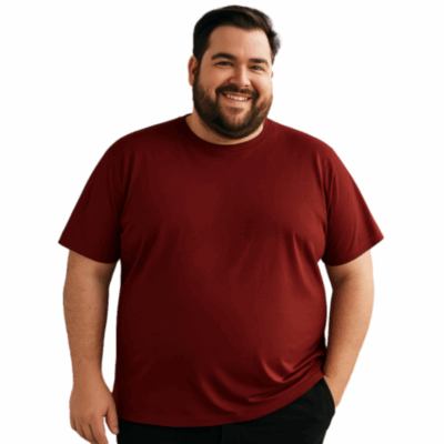 Espionage Big Mans Cotton Tee Dark Red T015