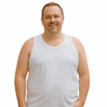 KAM Big Mens Plain Cotton Vest White