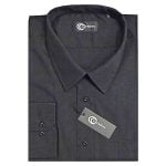 CARABOU EASY CARE LONG SLEEVE WORK SHIRT BLACK