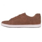 D555 CARSON KING SIZE MENS TRAINER SHOES WITH PEFORATED SIDE PANEL TAN