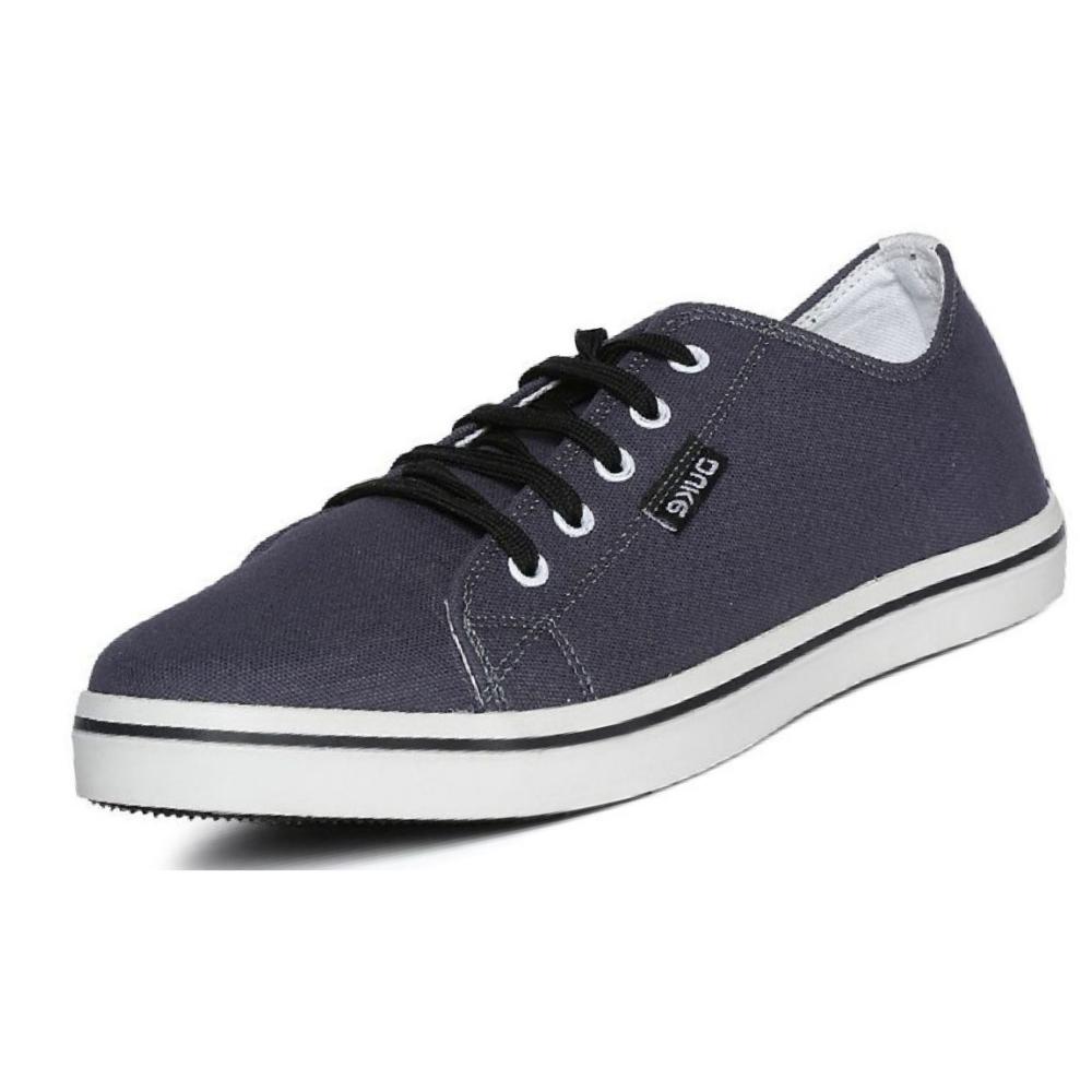 D555 MARTIN KING SIZE MENS LACE UP SHOES WITH PU TRIMS GREY