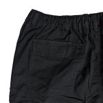ESPIONAGE TALL FIT COTTON TWILL ELASTICATED WAIST CARGO TROUSERS BLACK