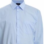 Espionage Long Sleeve Shirt Button Down Collar Blue SH150