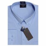 Espionage Long Sleeve Shirt Button Down Collar Blue SH150