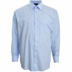 Espionage Long Sleeve Shirt Button Down Collar Blue SH150
