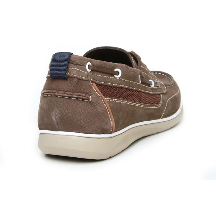 POD SAIL LEATHER LACE UP BOAT SHOE BROWN